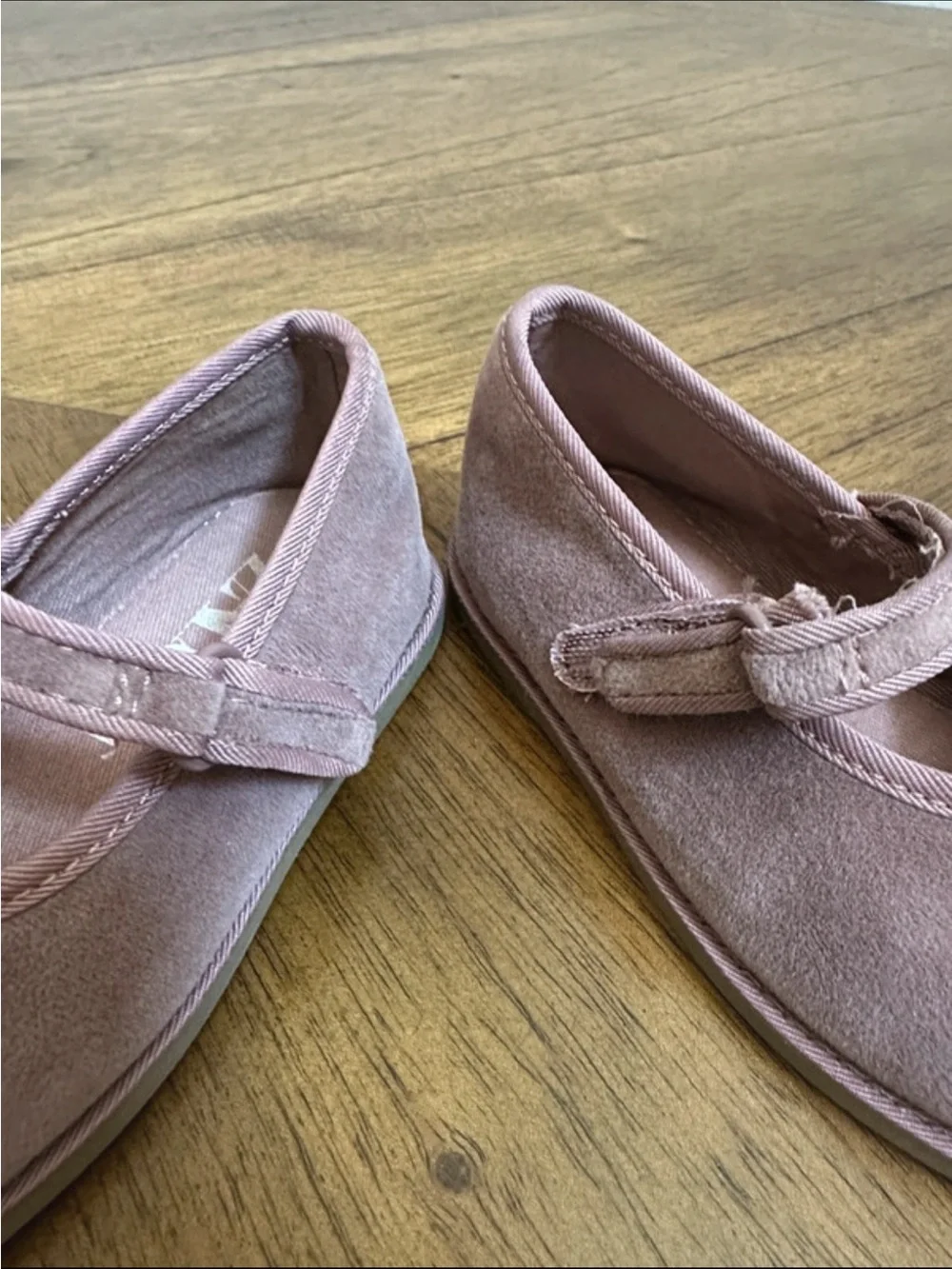 Zara Kids Dusty Rose Mary Jane Shoes